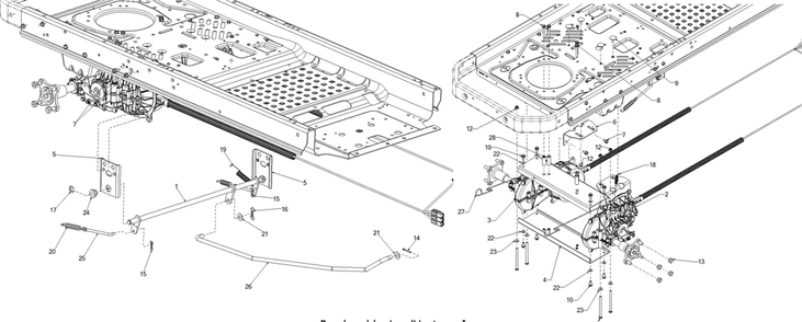 Electrical Drive Diagram and Parts List for RZT-S42ZERO (17AVCEDS710)(2016) Cub Cadet Lawn Tractor